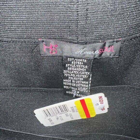 NWT Heartsoul y2k bandage skirt with goth zipper size XS - Picture 5 of 5